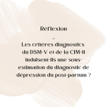 diagnostic dépression post-partum