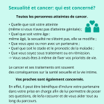 cancer sexualité qui